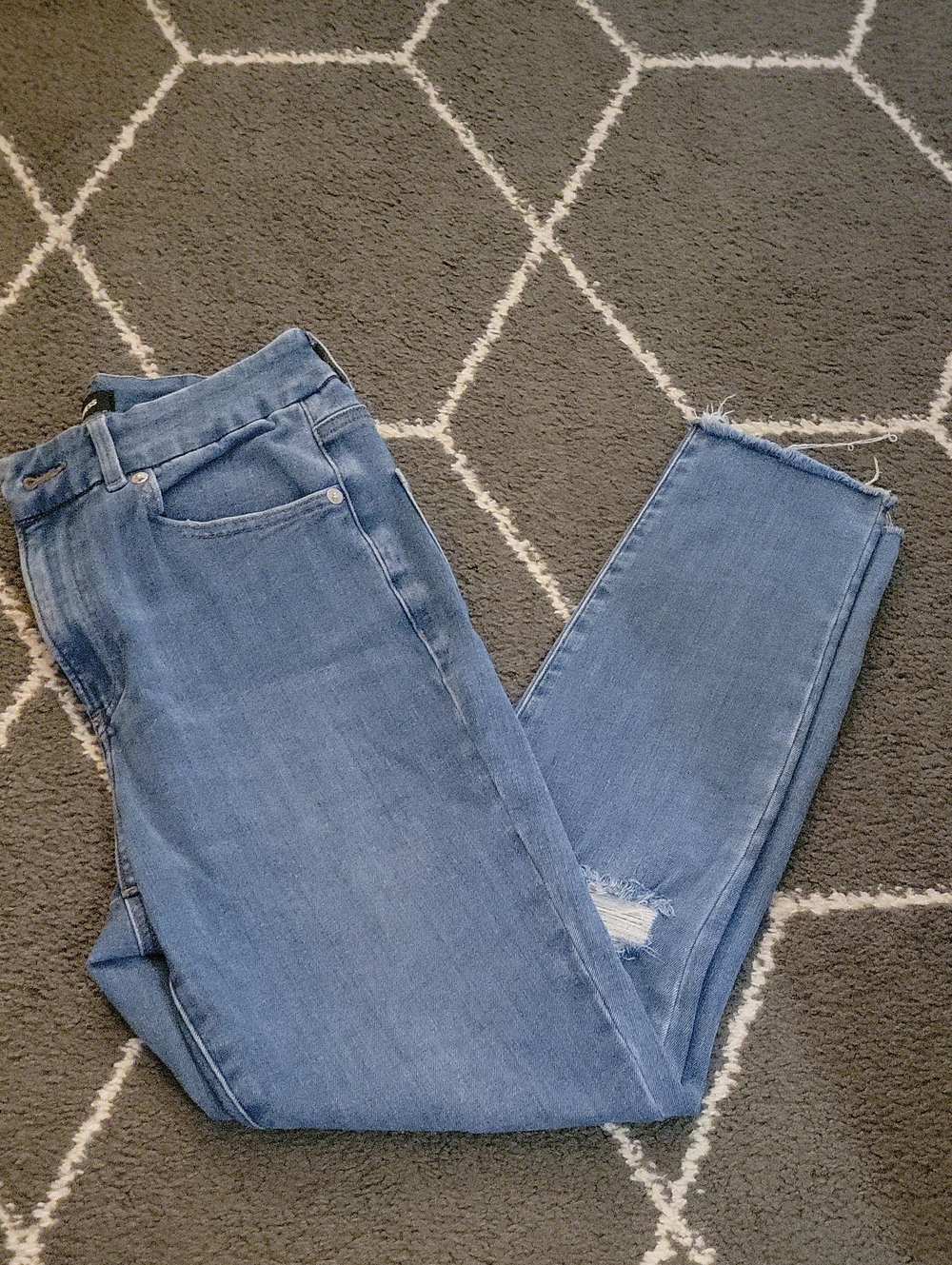 Express Women's Light Blue Skinny Jeans